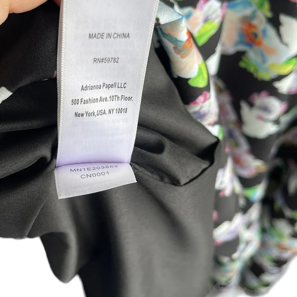 AIDAN MATTOX Strapless High Low Floral Wedding Gown Size 2 - Picture 10 of 16